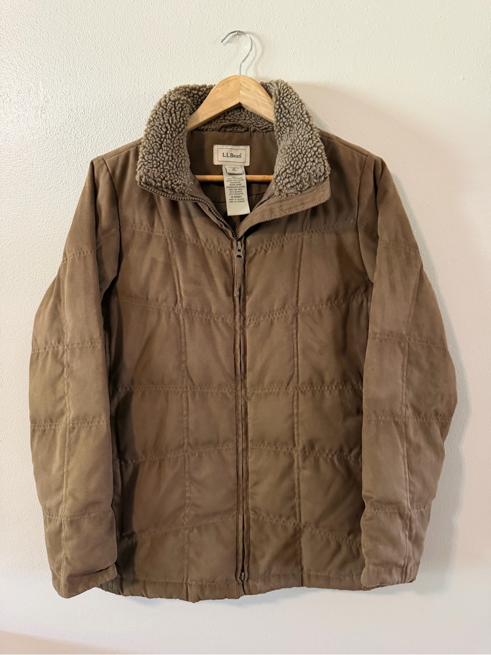 L.L. Bean | Vintage Quilted Goose Down Chocolate Brown Chore Coat